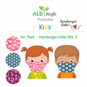 ProtectMe Kids *3er Pack* Hamburger Liebe Mix 2