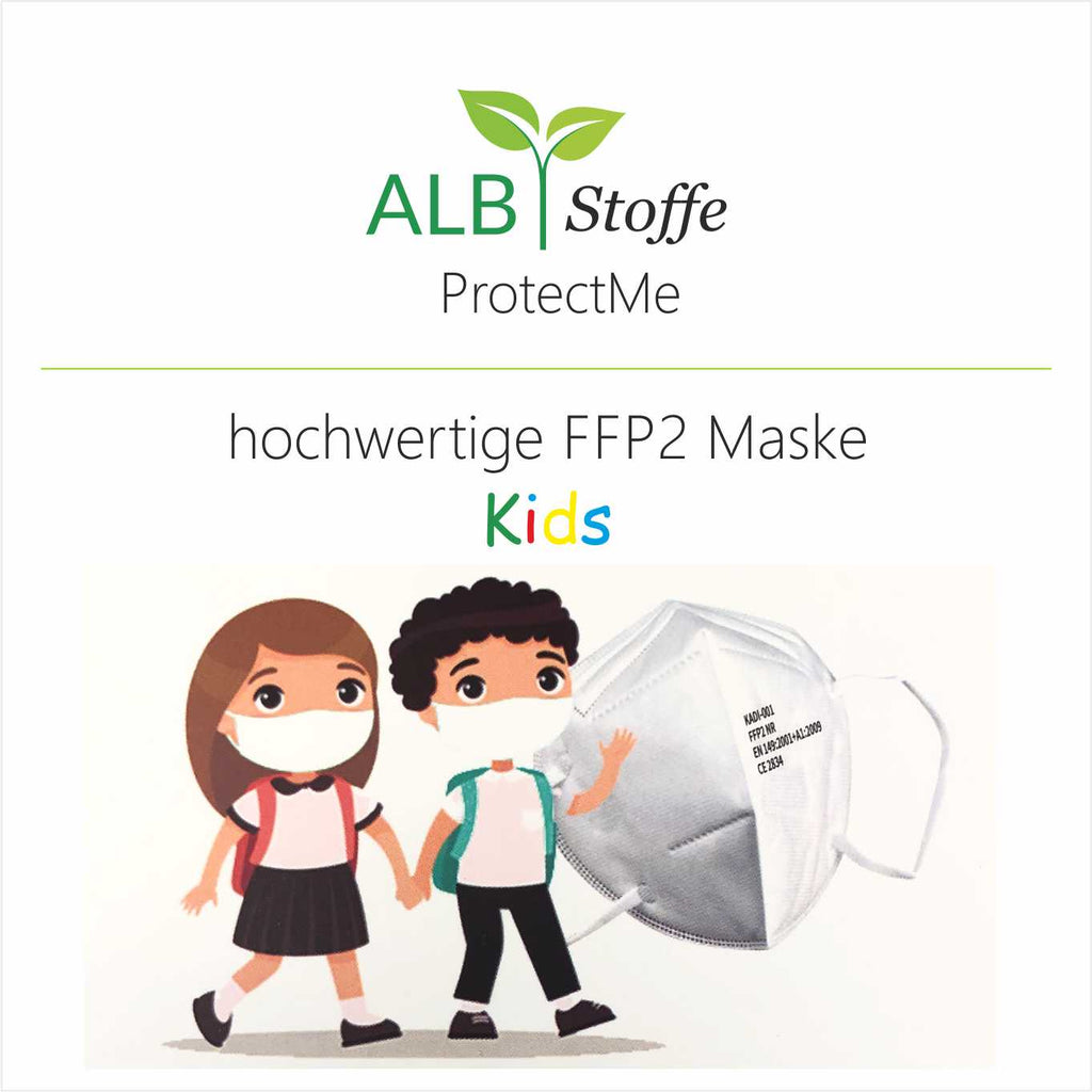 Hochwertige FFP2 Maske kleine Größe WEISS – Albstoffe