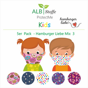 ProtectMe Kids *5er Pack* Hamburger Liebe Mix 3