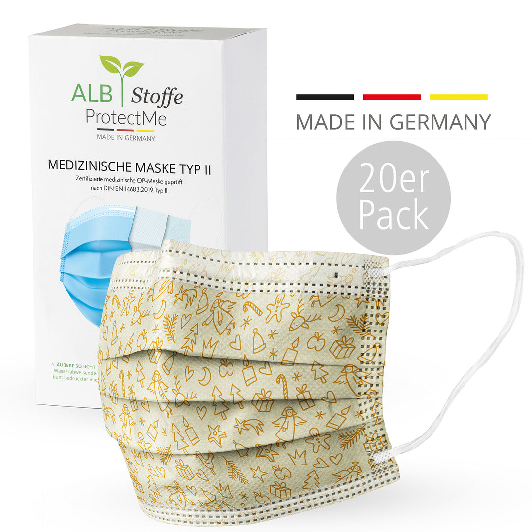 Stoff Mantelloden Masken Bunt Stoff Hochwertige FFP2 Maske