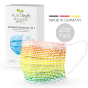 Medizinische OP-Maske - 48 Regenbogen LOVE - 20er Pack